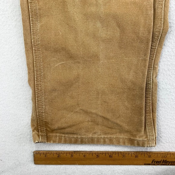 Vintage Carhartt Double Knee Pants B136-BRN Mens 38x34 Duck Canvas Utility Heavy - Picture 11 of 12